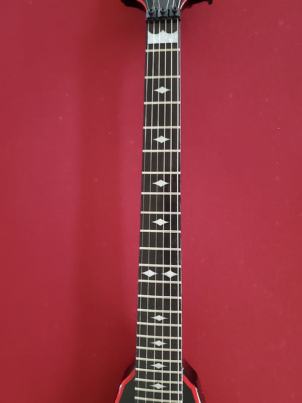 B.C. Rich Pat O'brien Jr V Icon Left Handed Onyx/ Red Bevels