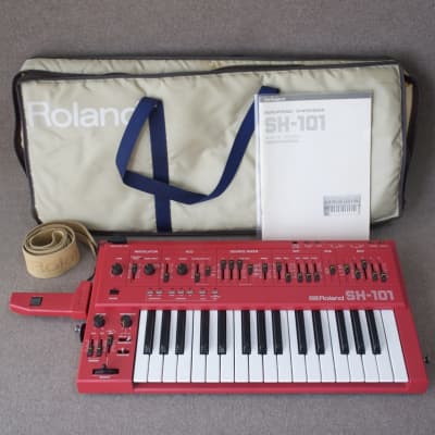Roland SH-101 32-Key Monophonic Synthesizer 1982 - 1986 - Red