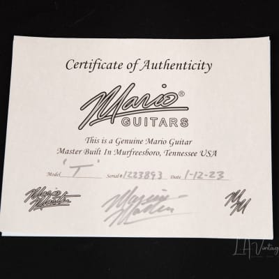 Mario Martin "Model T" Electric Guitar - Relic'd Nicotine Blonde Finish & Budz Pickups! image 13