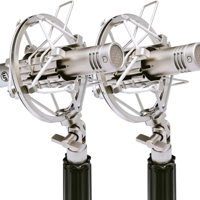 Warm Audio WA-84 Premium Stereo Package - Multi-pattern Small-diaphragm Condenser Microphone - Nickel image 2