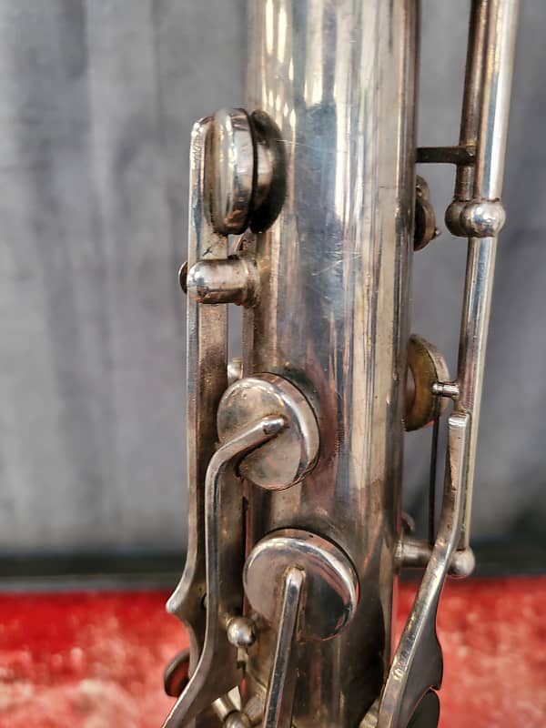 Vintage Weltklang Tenor Saxophone in Silver Plate, Serial #16728