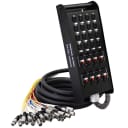 SEISMIC AUDIO 16 Channel 25' XLR Stage Snake Cable with 1/4" Returns on Box