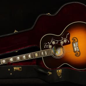 2012 Gibson LE 75th Anniversary J-200 Quilt Maple Nitrocellulose/Sunset Burst image 1