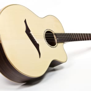 Stoll IQ - Acoustic Guitar with multiscale fretboard, bevel and side sound port image 4
