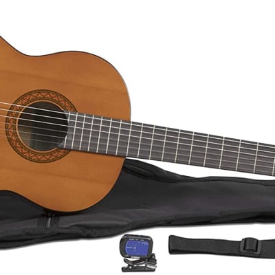 New Yamaha Gigmaker Classic C40 Acoustic Guitar Pack Natural image 1