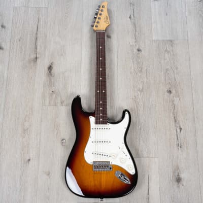 Suhr Classic S SSS Guitar, Rosewood Fingerboard, 3-Tone Sunburst image 3