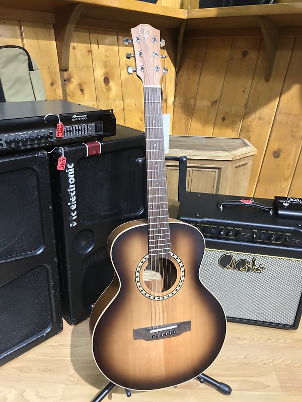 Teton STR100DVS-OP Range 3/4 Size Guitar Solid Spruce Top, Mahogany Back & Sides With Gig Bag image 1