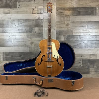 Sherwood H48 2420 Archtop Guitar w/Period Correct Silvertone Pick-up (1950's) w/Original Lifton Hardshell Case image 1