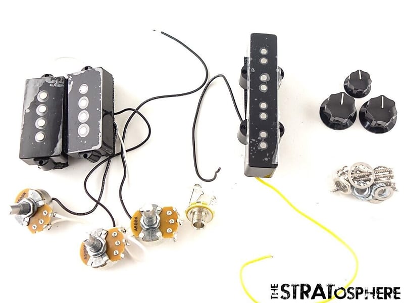 Fender Player Jaguar Bass PICKUPS POTS KNOBS JACK SET Bass Reverb