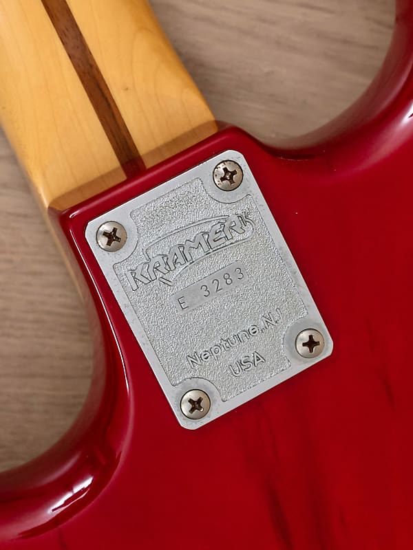 1986 Kramer American Series Pacer Deluxe Transparent Red w/ Floyd Rose,  100% Original | Reverb