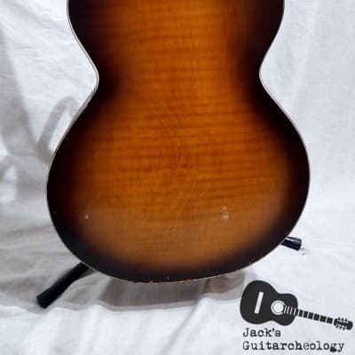 Kay/Harmony N-3 Player-Grade "The Gutbucket" Archtop w/ Goldfoil Pickup (1950s, Antique Burst) image 10