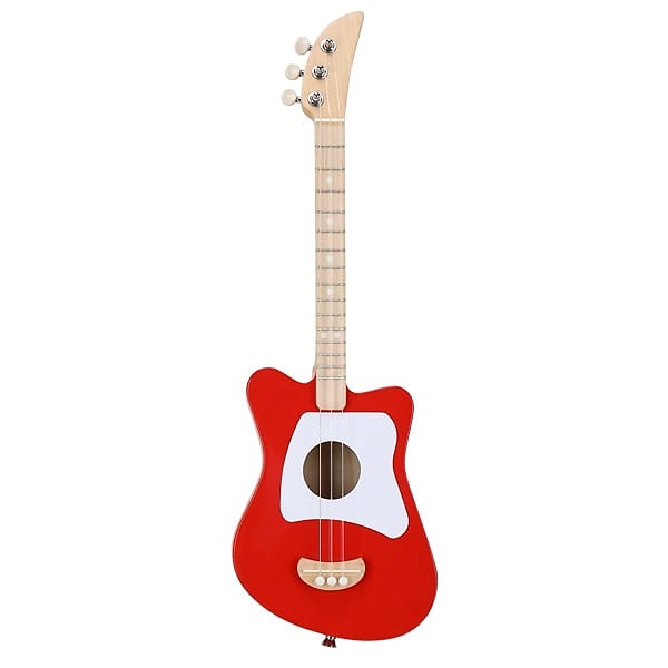 Mini 3 String Basswood Acoustic Guitar Red image 1