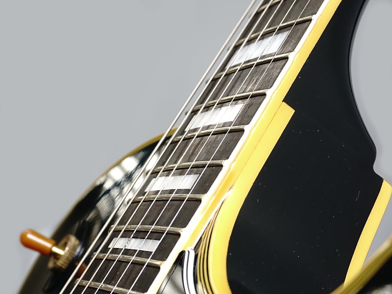 Burny Ebony Les Paul Custom RCL-60 - 80's Electric Guitar