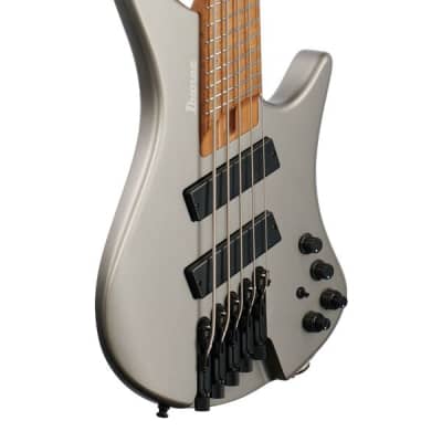 Ibanez EHB1005MS Bass with Bag Metallic Gray Matte image 9