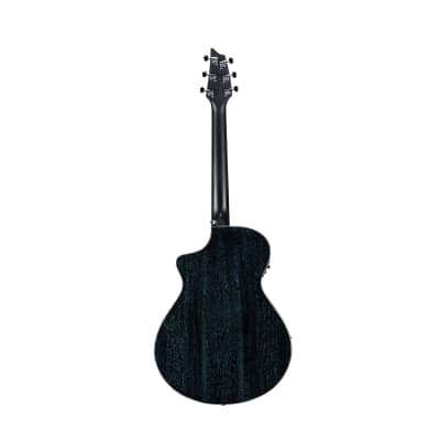 Breedlove Rainforest S Concert CE African Mahogany Soft Cutaway 6-String Acoustic Electric Guitar with Fishman Presys I Electronics (Midnight Blue) image 2