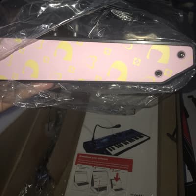 only one ever made *** ultra rare *** Pink Novation Morodernova Sia edition 1/1 April 2015 Pink and white text with gold green changing decals on wood paneling image 4