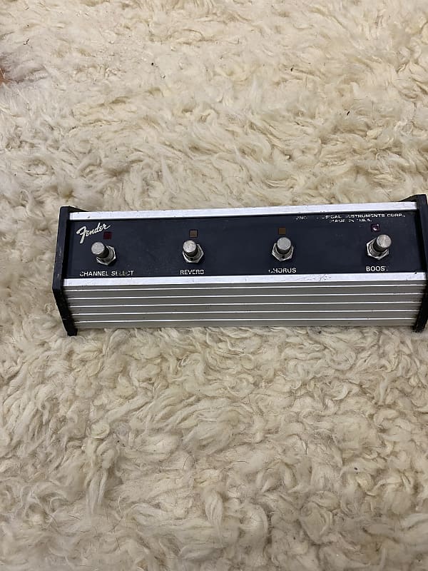 Vintage Fender Amp Footswitch 4 Button Reverb