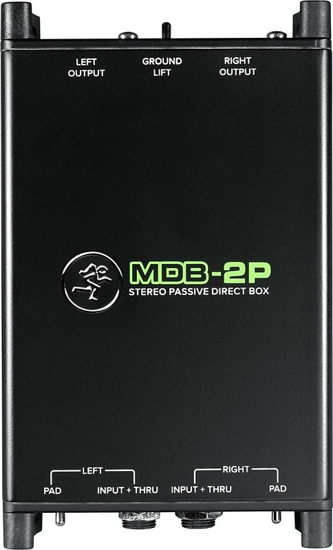 Mackie MDB-2P Passive Stereo Premium DI Direct Box image 1