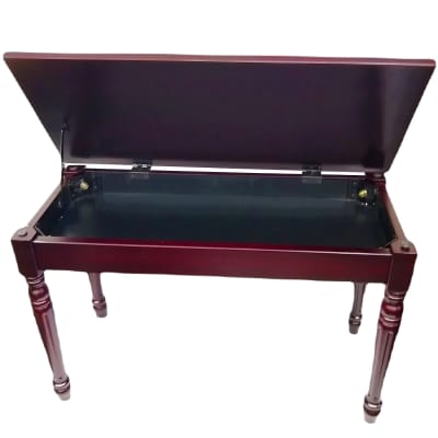 Frederick Duet Louis Piano Bench Mahogany Satin Hard Top image 3