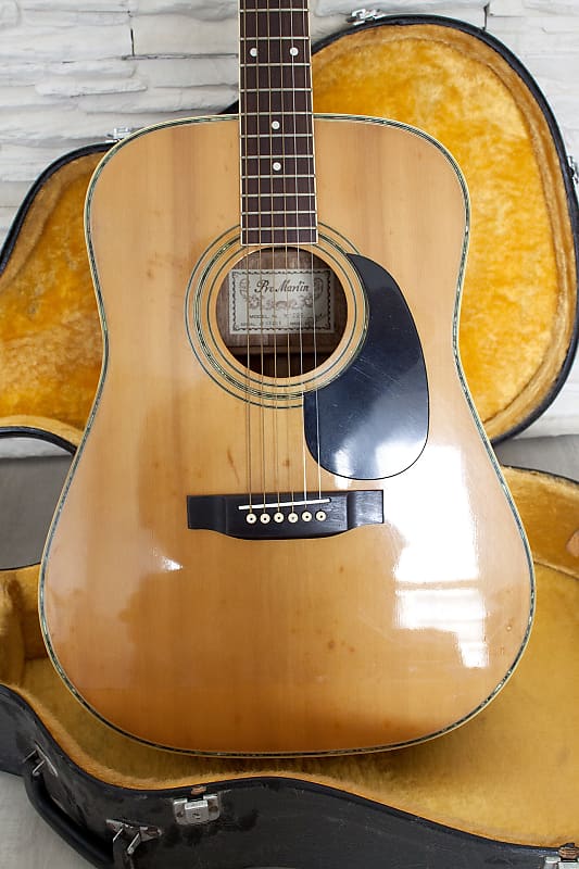 Ultra Rare Pro Martin Custom W-200 around 1975 Natural with