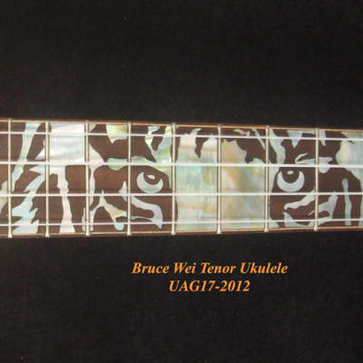 Bruce Wei Solid Acacia Arch-Back Tenor Ukulele, MOP Inlay UAG17-2012 image 3