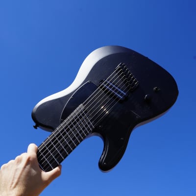 Schecter DIAMOND SERIES PT-8 MS Black Ops Satin Black Open Pore Left Handed 8-String Electric Guitar (2024) for sale