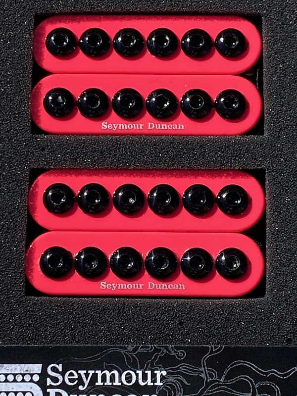 Seymour Duncan Pink Invader 6 String Humbucker Guitar Pickup Set SH-8b &  SH-8n Neck & Bridge