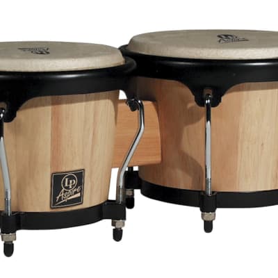 LP Aspire Wood Bongos - Natural | Reverb