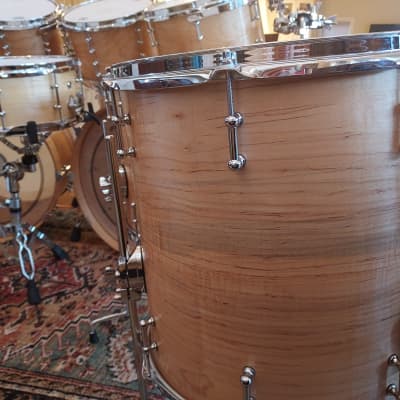 Summit Solid Curly Maple Double Bass Drums: (2)15x22,7x10,8x12,9x13,14x14FT,16x16FT w/6.5x14 Snare image 23