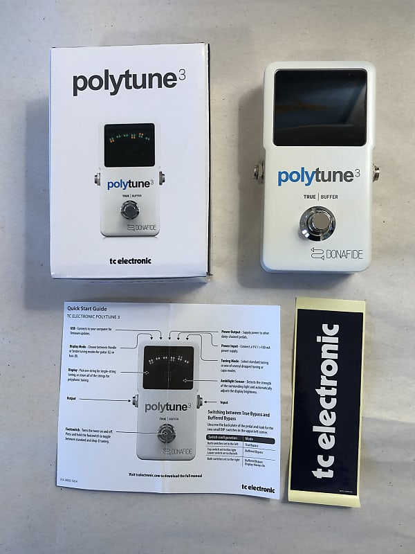 TC Electronic Polytune 3 2022 - White | Reverb