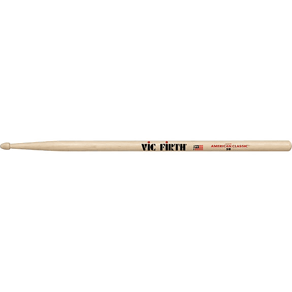 Vic Firth American Classic Hickory 5B Wood Tip Drumsticks image 1