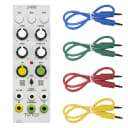Tiptop Audio ZVERB Reverb Effects Module - White Panel COLOR CABLE KIT