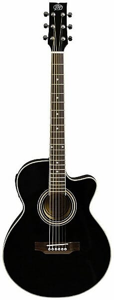 JB Player JBEA15BK Acoustic Electric Guitar, Black image 1