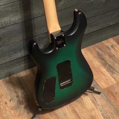 G&L USA HSS RMC Green Burst Frost Electric Guitar w/ Case image 3