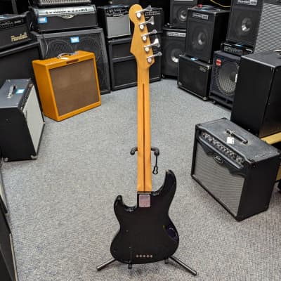 VINTAGE AS IS 1990 Fender Jazz Bass Plus V, Active / Passive Black image 6