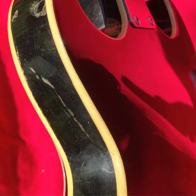 1960's Eko Florentine II Red Burst Electric Guitar Made in Italy image 21