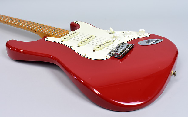 1991 Squier Stratocaster By Fender Red RARE USA Made