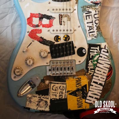 Made To Order Billie Joe Armstrong Blue Guitar Replica Any | Reverb