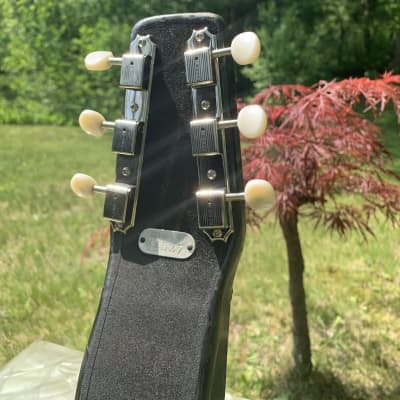 Magnatone Varsity 1950’s Lap Steel and Amp - Black and Grey Mother of Pearl image 6