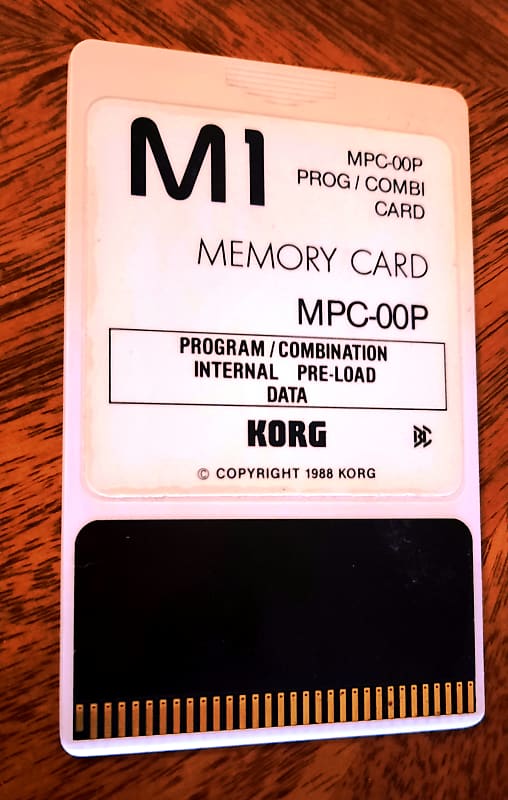 KORG M1 MEMORY CARD MPC-00P FACTORY PRESET 2000 cream tones