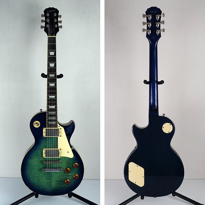 2002 Epiphone Les Paul Standard Limited Edition Blue Green 2002 Epiphone Les Paul Standard Limited Edition Blue Green