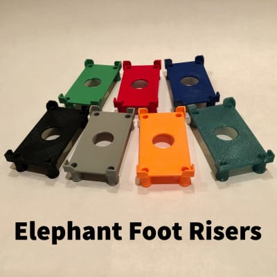Elephant Foot Risers Block Mini Pedal Tall Riser 2"w x 4"d x 2"h image 5