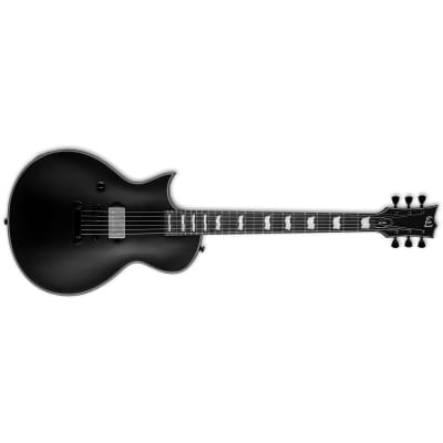ESP LTD Eclipse EC-201 Left-Handed Guitar, Roasted Jatoba Fretboard, Black Satin image 1