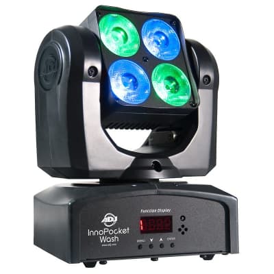 (2) ADJ Products Inno Pocket Wash Mini Moving Head With Bright  LED Power W/ 2 Bags and 2 DMX Cables image 2