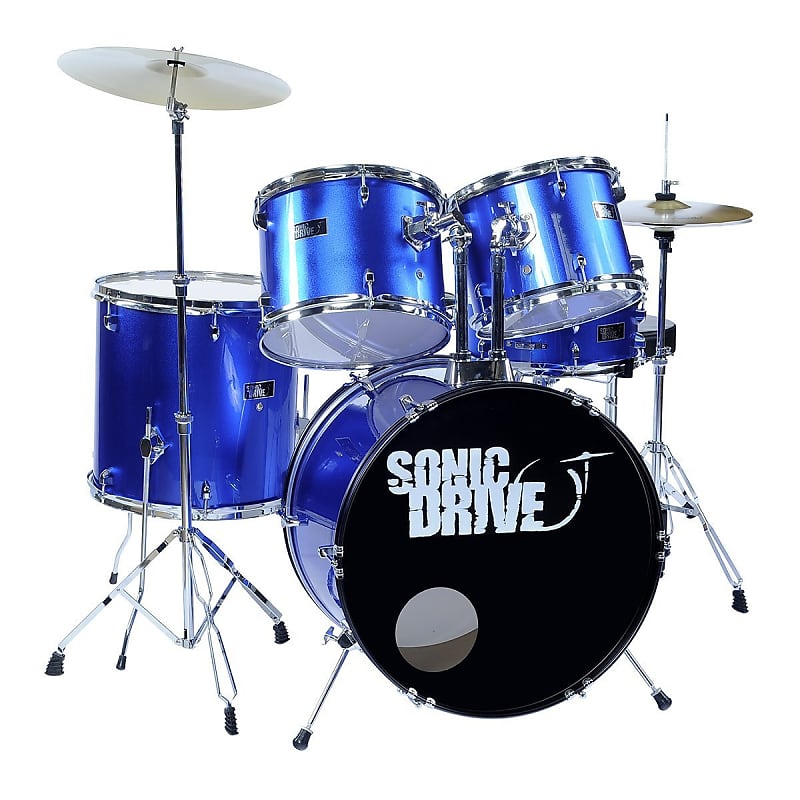 Sonic Drive 5Piece Rock Drum Kit with 22 Bass Drum Reverb Australia