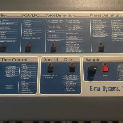 E-MU Systems Emulator II+ 1985, second owner since 1986. Comes with Anvil case, library, manual. image 13