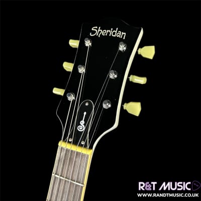Sheridan A100 Les Paul Electric Guitar in Pearl White w/EMG Pickups image 9