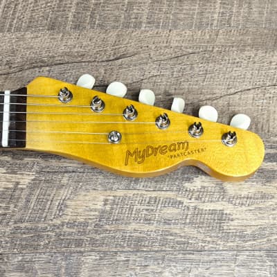 MyDream Partcaster Custom Built - Relic Black Thinline Gibson Scale Duesenberg image 8