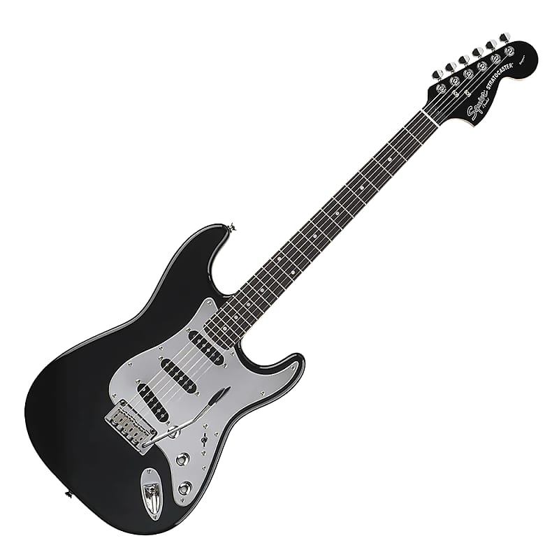 Squier Standard Stratocaster Black and Chrome image 1