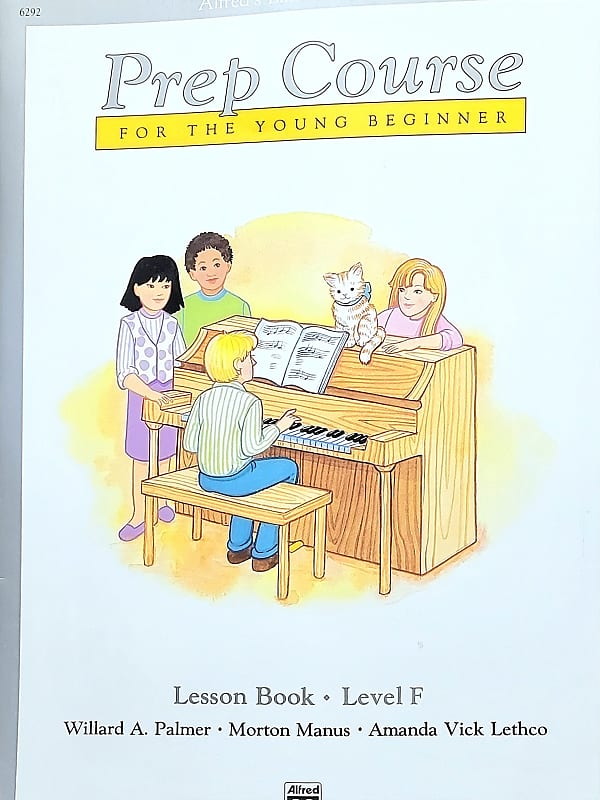 Alfred's Basic Piano Library Prep Course Lesson Book Level F | Reverb